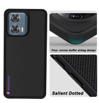 Mobilebies Backcover For Moto Edge 50 Fusion Super Frosted Shield Case With Salient Dots Case