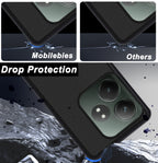 Mobilebies Backcover For Realme GT 6T Super Frosted Shield Case With Salient Dots Case