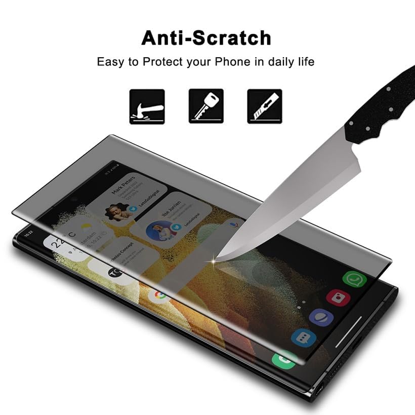 Samsung Galaxy S24 Ultra Privacy Screen Protector Tempered Glass