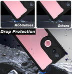 Mobilebies Backcover For Vivo V50 Rigid Armor Transparent Black Border Case