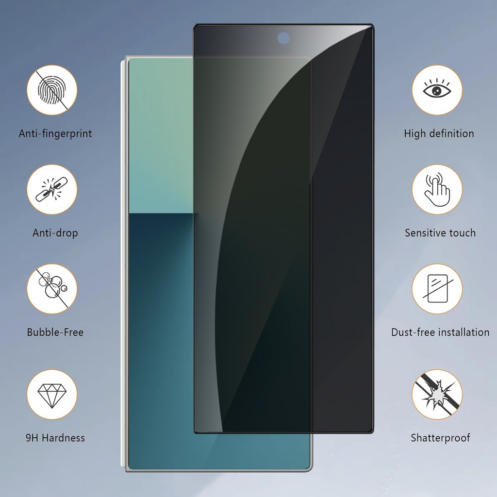 Mobilebies Samsung Z Fold 7 Privacy Tempered Glass Screen Protector Guard