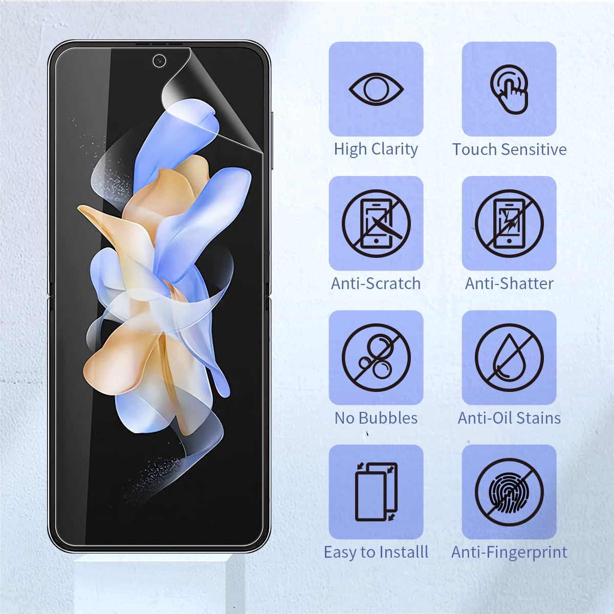 Samsung Z Flip 5 Membrane Screen Protector Secondary image