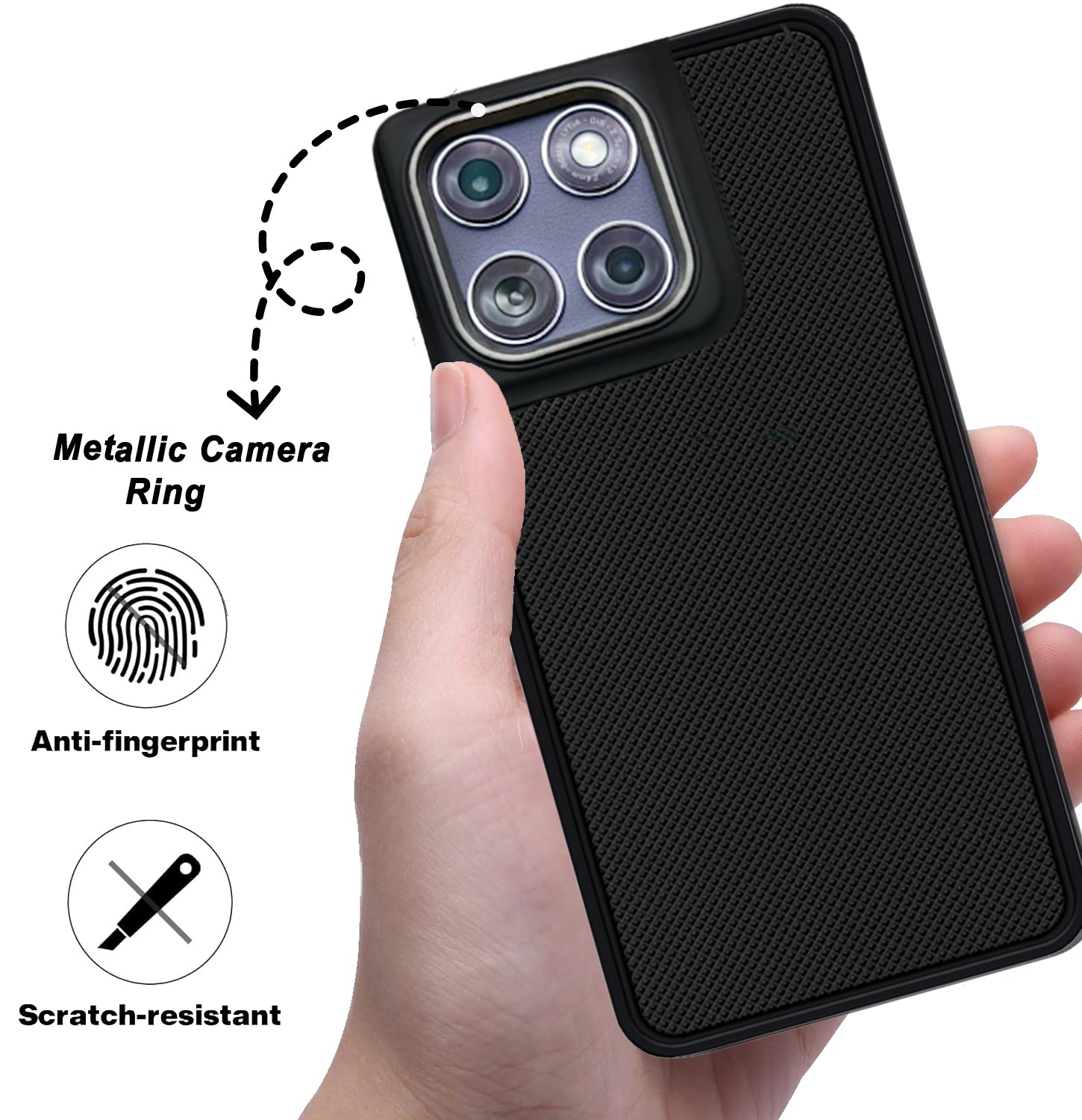 Mobilebies Backcover For Motorola Edge 60 Fusion Super Frosted Shield Case With Salient Dots Case