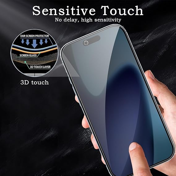 2 Pack Privacy Tempered Glass & 2 Camera protector for IPhone Air Premium Screen Protector Guard & Camera Lenns Protecor