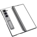 Transparent Chrome Stand Case For Samsung Galaxy Z Fold 6