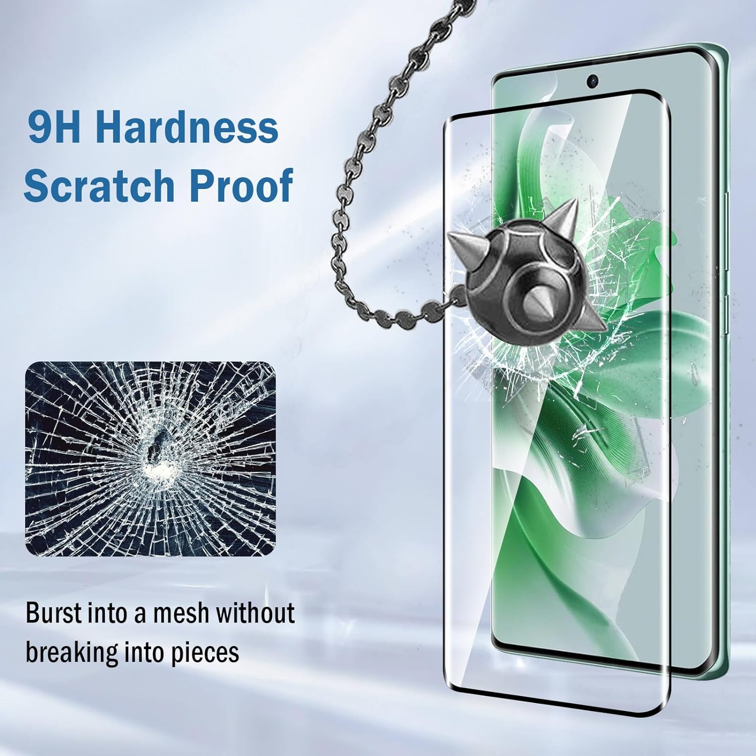 Realme GT5 Pro Full Glue Screen Protector Tempered Glass
