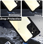 Mobilebies Backcover For Samsung A16 Rigid Armor Transparent Black Border Case