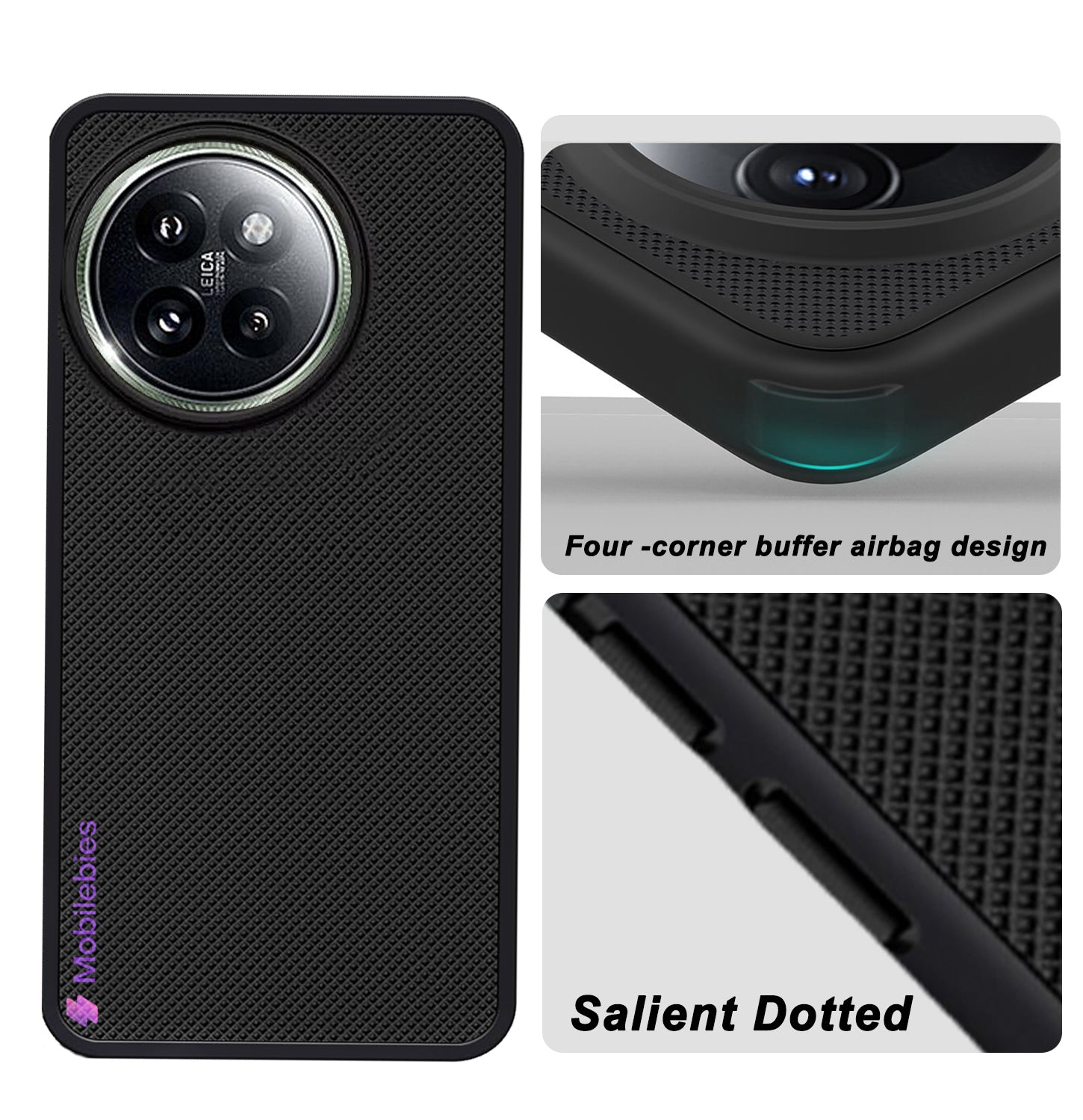Mobilebies Backcover For Xiaomi 14 Civi Super Frosted Shield Case With Salient Dots Case