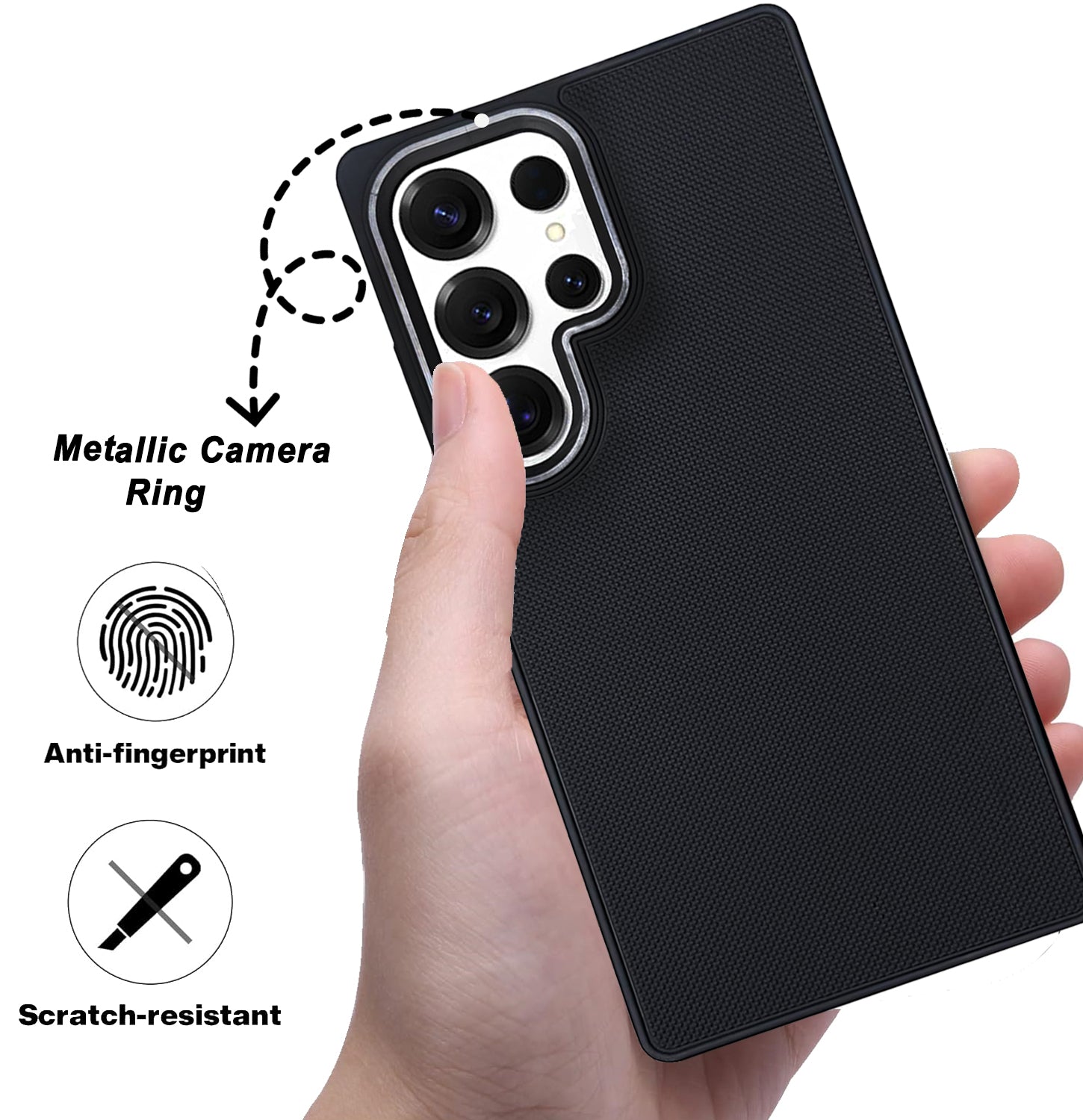 Mobilebies Backcover For Samsung S25 Ultra Super Frosted Shield Case With Salient Dots Case