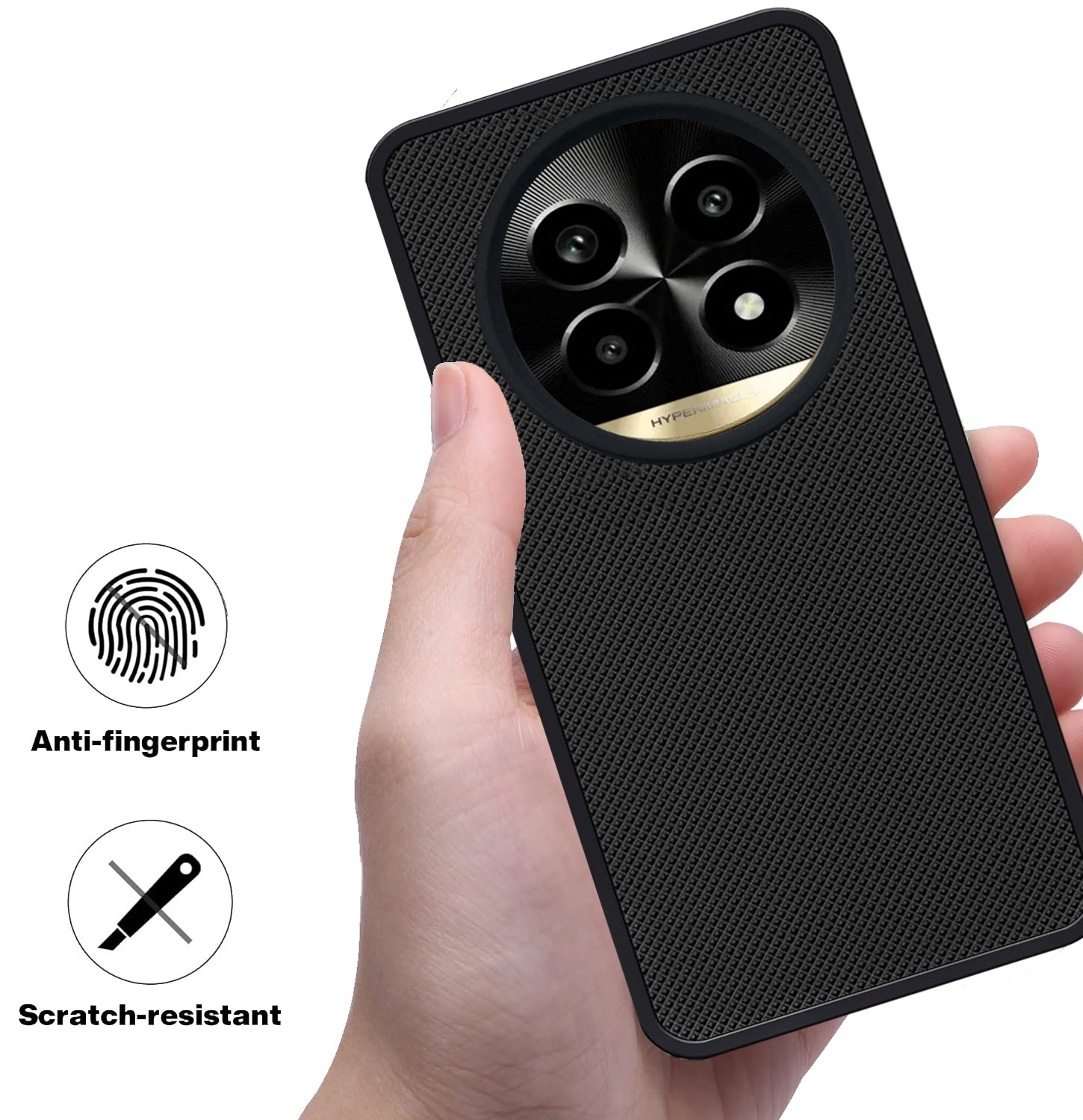 Mobilebies Backcover For Realme 14 Pro Lite Super Frosted Shield Case With Salient Dots Case