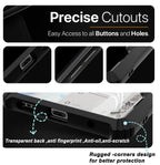 Mobilebies Backcover For Samsung A16 Rigid Armor Transparent Black Border Case