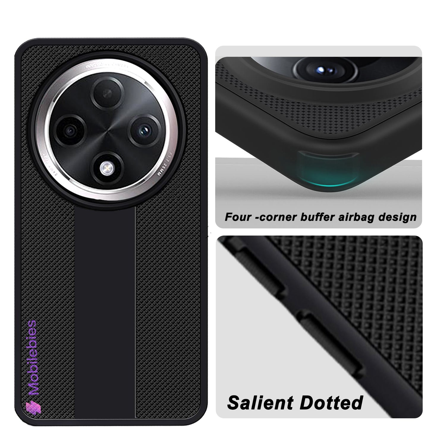 Mobilebies Backcover For Oppo F27 Pro Plus Super Frosted Shield Case With Salient Dots Case