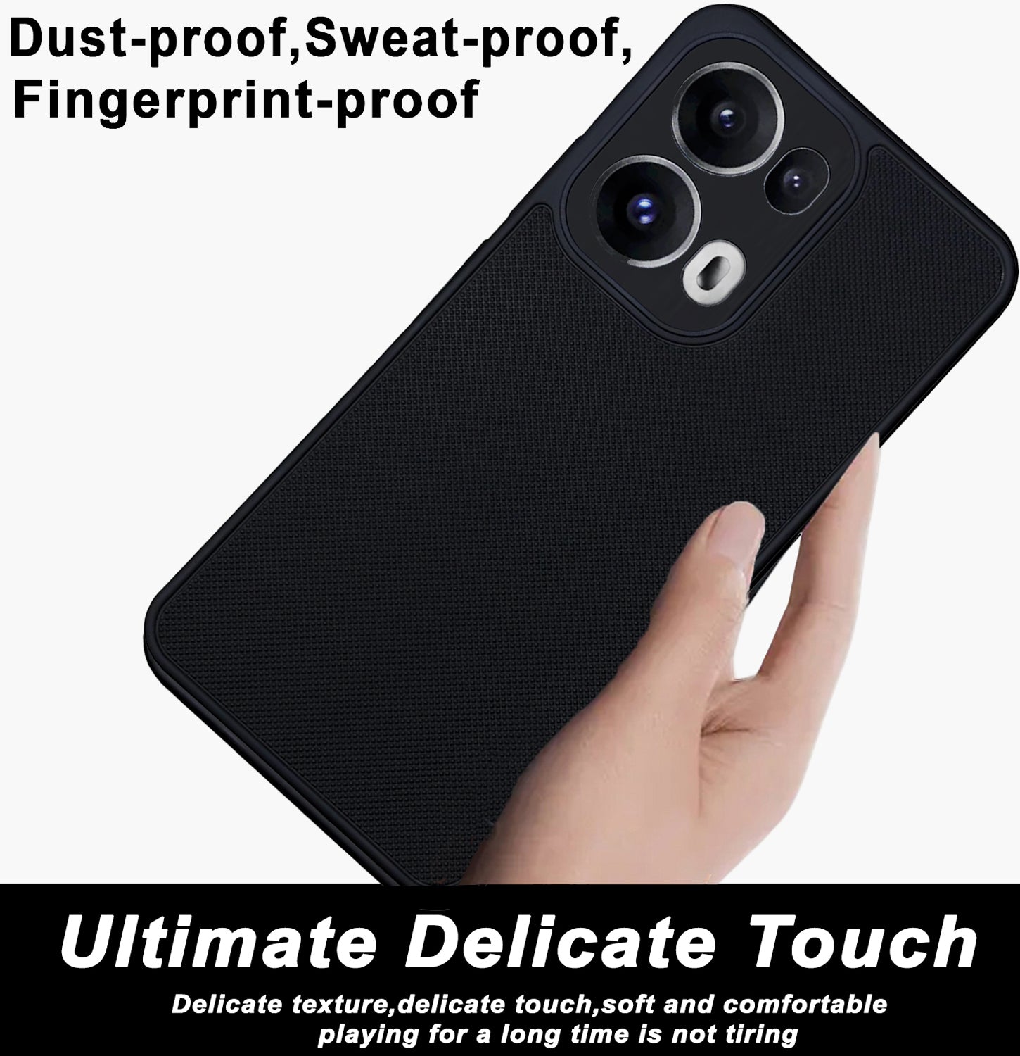 Mobilebies Backcover For Oppo Reno 13 Pro Super Frosted Shield Case With Salient Dots Case