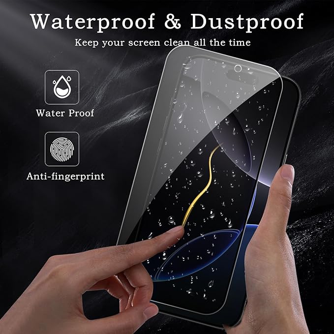 2 Pack Privacy Tempered Glass & 2 Camera protector for IPhone 17 Pro Premium Screen Protector Guard & Camera Lenns Protecor