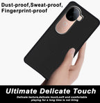 Mobilebies Backcover For iQOO Z9s Super Frosted Shield Case With Salient Dots Case