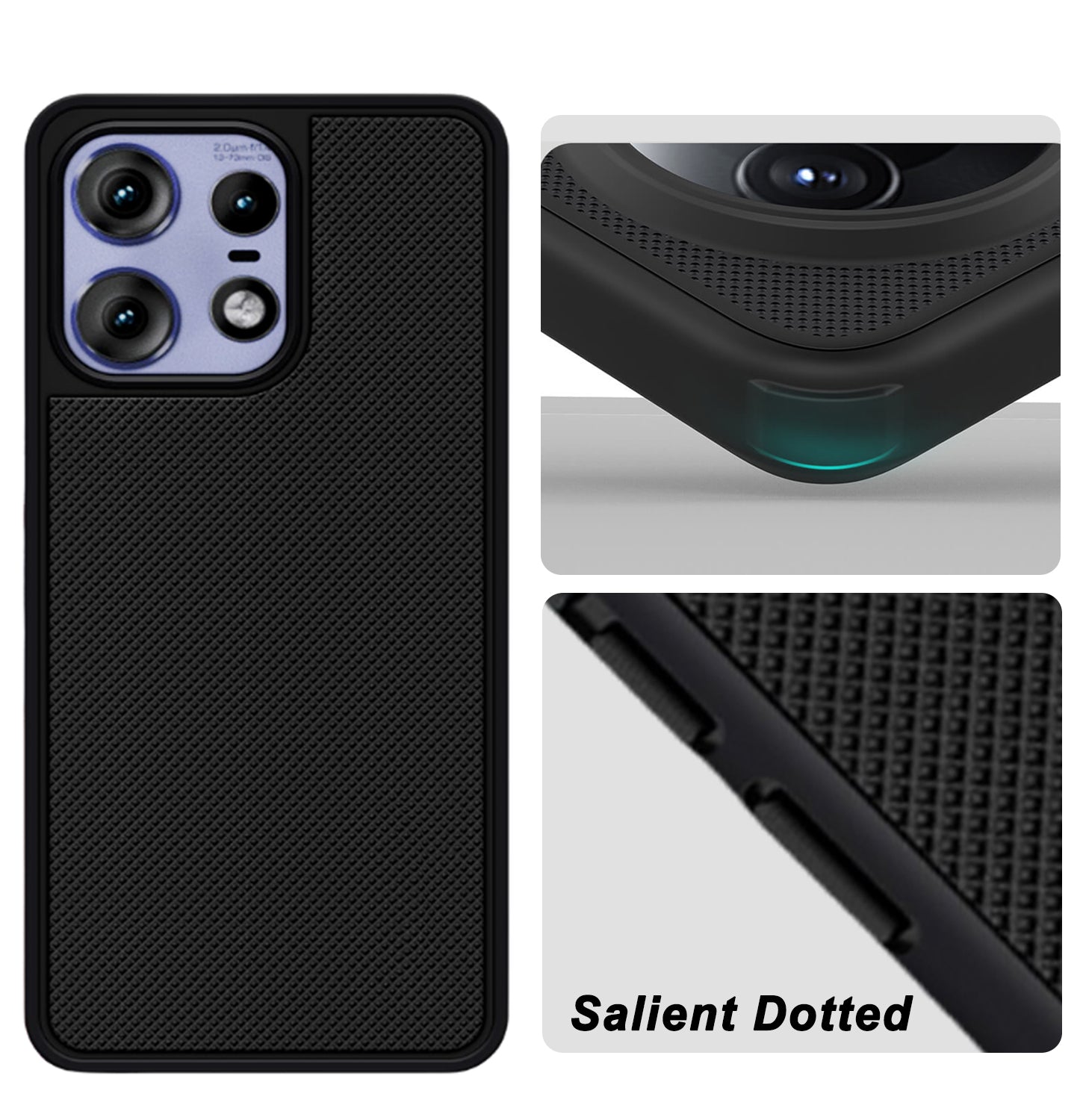 Mobilebies Backcover For Moto Edge 50 Pro Super Frosted Shield Case With Salient Dots Case
