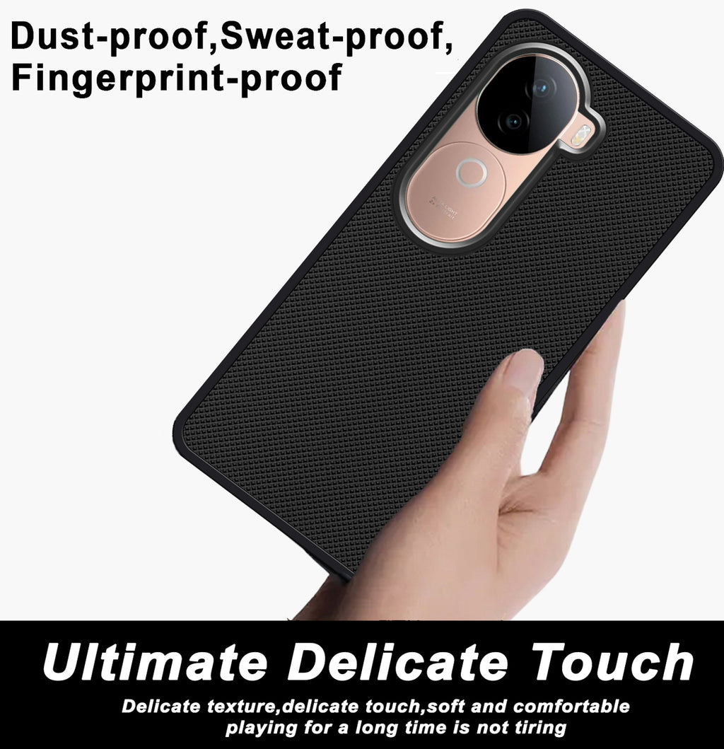 Mobilebies Backcover For VIVO V40e Super Frosted Shield Case With Salient Dots Case