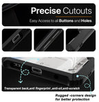 Mobilebies Backcover For Vivo V50 Rigid Armor Transparent Black Border Case