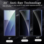 2 Pack Privacy Tempered Glass & 2 Camera protector for Samsung Z Fold 7 Premium Screen Protector Guard & Camera Lenns Protecor