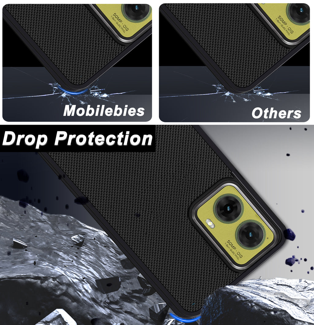 Mobilebies Backcover For Moto G85 Super Frosted Shield Case With Salient Dots Case