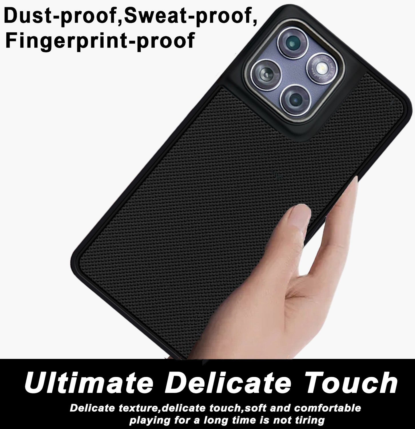 Mobilebies Backcover For Motorola Edge 60 Fusion Super Frosted Shield Case With Salient Dots Case