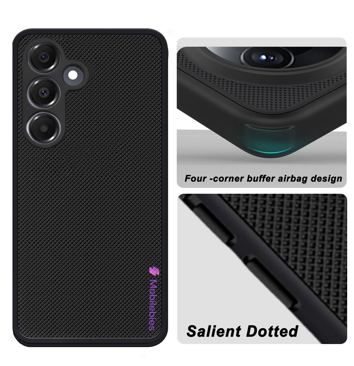 Mobilebies Backcover For Samsung A16 Super Frosted Shield Case With Salient Dots Case
