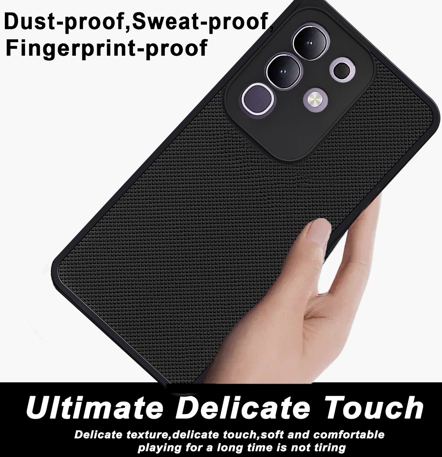Mobilebies Backcover For iQOO Z10X Super Frosted Shield Case With Salient Dots Case