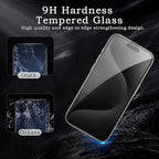 2 Pack Privacy Tempered Glass & 2 Camera protector for IPhone 15 Pro Max Premium Screen Protector Guard & Camera Lenns Protecor