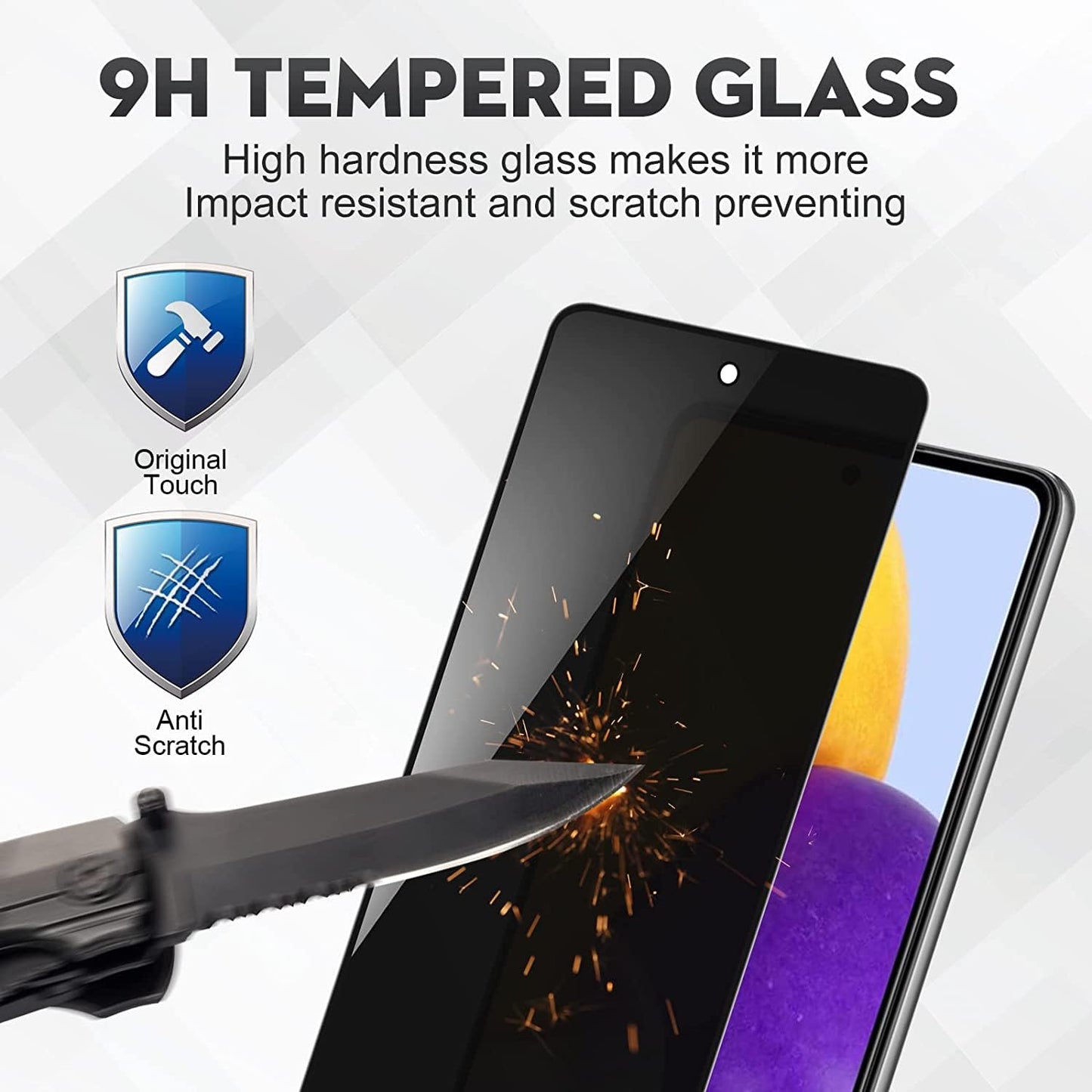 Samsung Galaxy S24 Plus Privacy Curved Screen Protector Tempered Glass