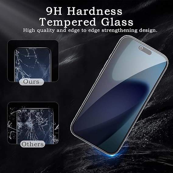2 Pack Privacy Tempered Glass & 2 Camera protector for IPhone Air Premium Screen Protector Guard & Camera Lenns Protecor
