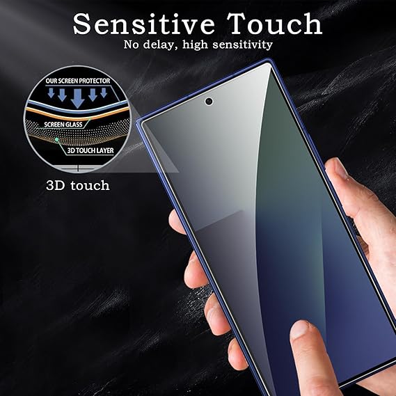 2 Pack Privacy Tempered Glass & 2 Camera protector for Samsung Z Fold 7 Premium Screen Protector Guard & Camera Lenns Protecor