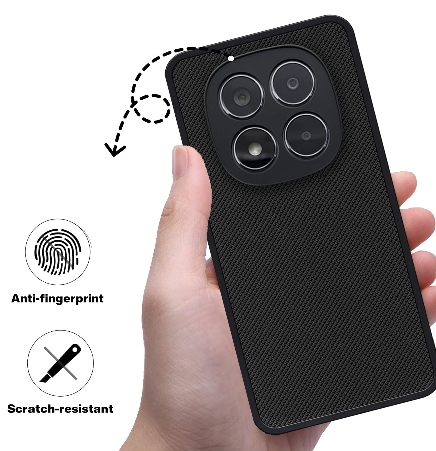 Mobilebies Backcover For Redmi Note 14 Pro Super Frosted Shield Case With Salient Dots Case