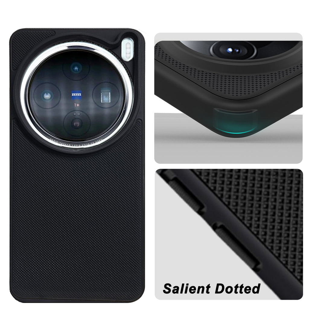Mobilebies Backcover For Vivo X200 Pro Super Frosted Shield Case With Salient Dots Case