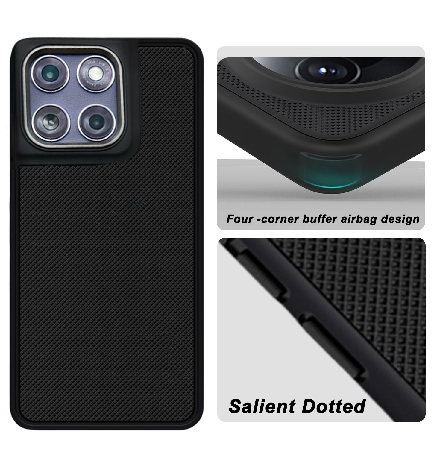 Mobilebies Backcover For Motorola Edge 60 Fusion Super Frosted Shield Case With Salient Dots Case Secondary image