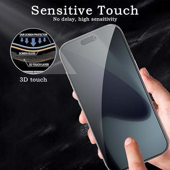 2 Pack Privacy Tempered Glass & 2 Camera protector for IPhone 17 Pro Max Premium Screen Protector Guard & Camera Lenns Protecor