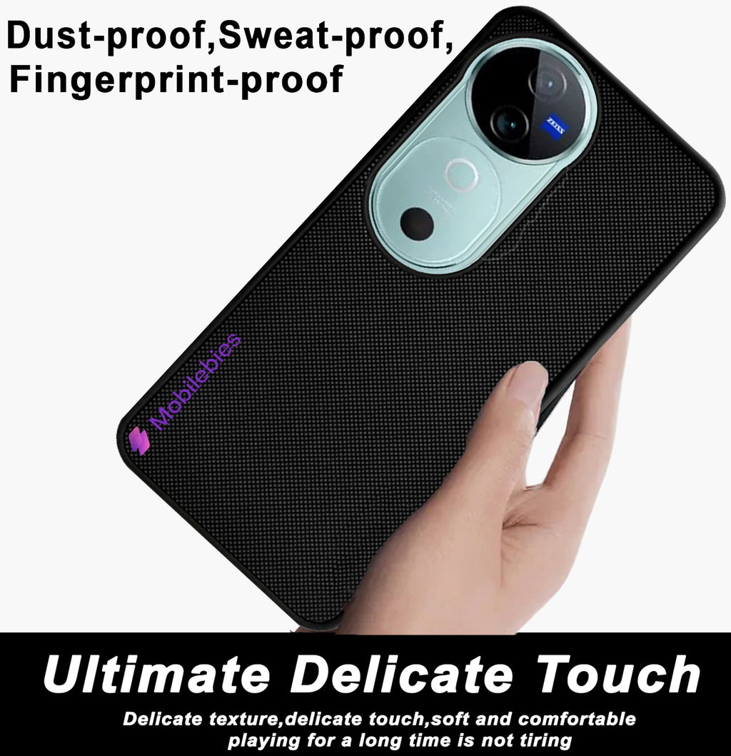 Mobilebies Backcover For Vivo V40 Pro Super Frosted Shield Case With Salient Dots Case