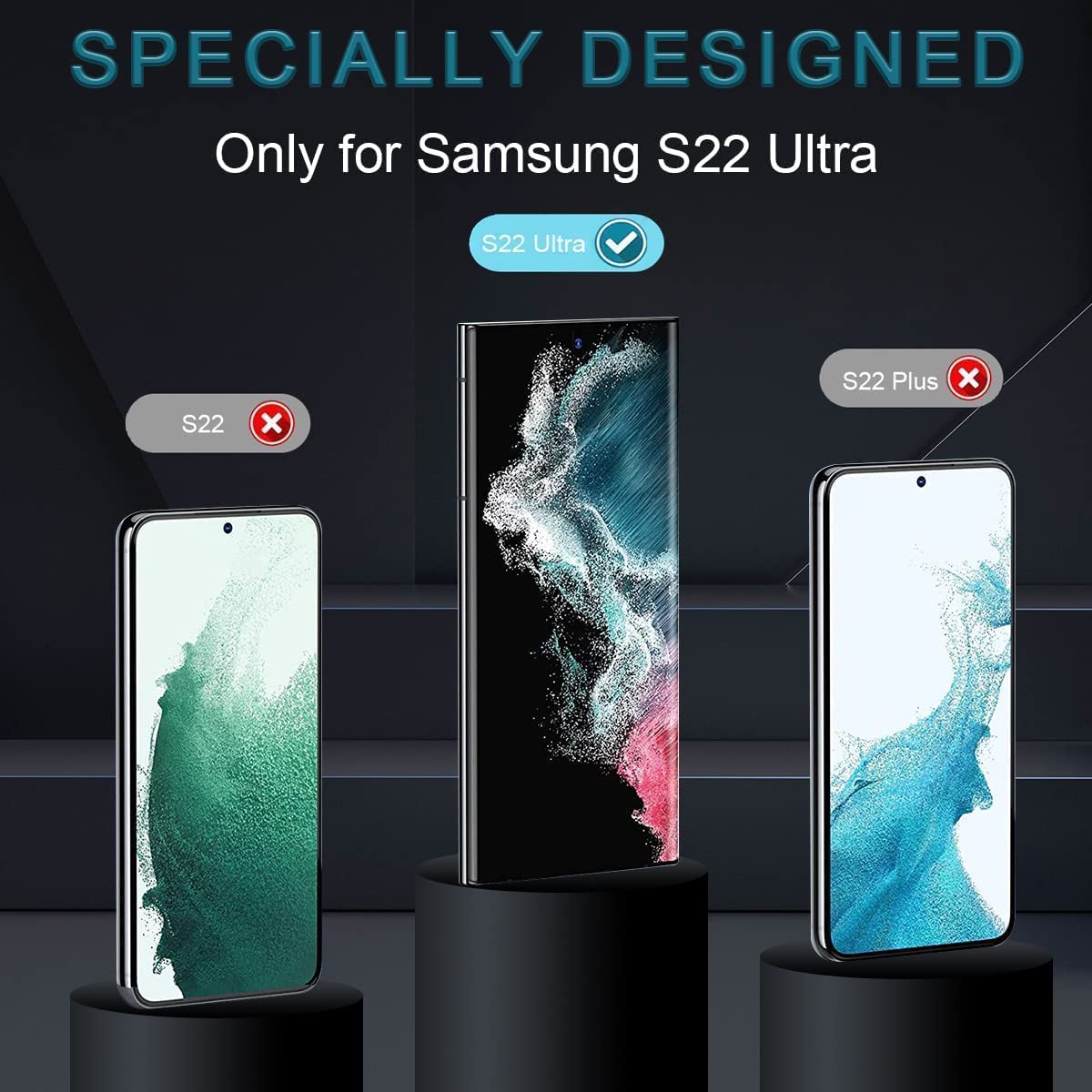 Samsung Galaxy S22 Ultra Full Glue Curved Screen Protector Tempered Glass