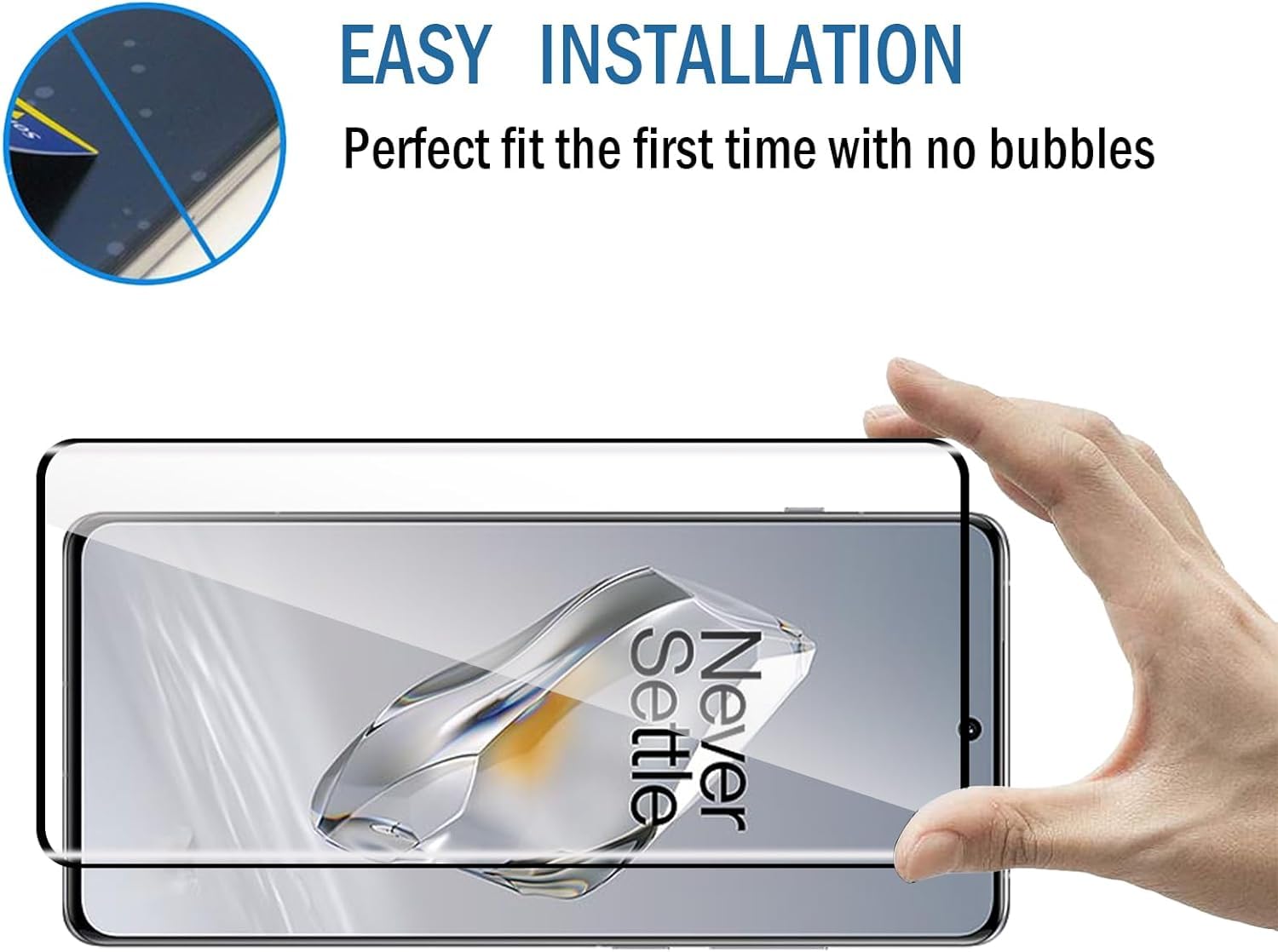 OnePlus 12 / OnePlus 12R Full Glue Screen Protector Tempered Glass