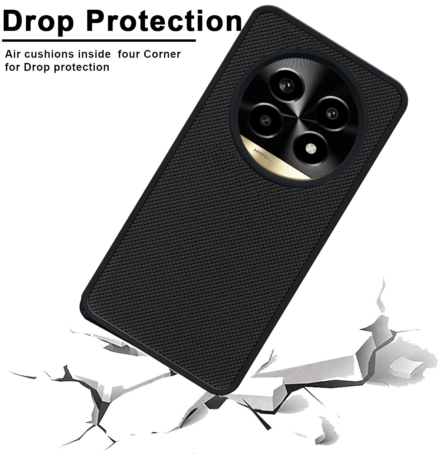 Mobilebies Backcover For Realme 14 Pro Lite Super Frosted Shield Case With Salient Dots Case