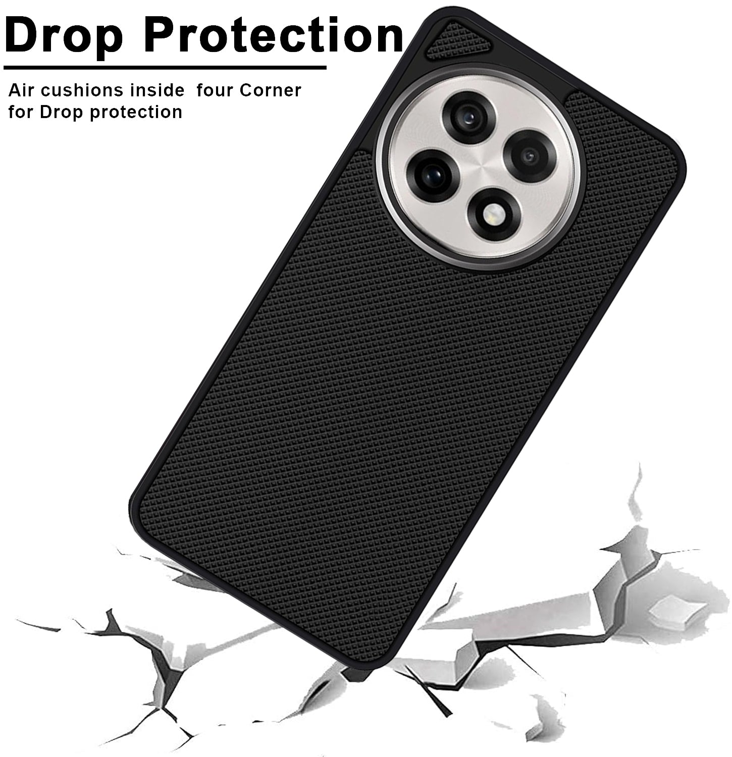Mobilebies Backcover For Oneplus 13R Super Frosted Shield Case With Salient Dots Case