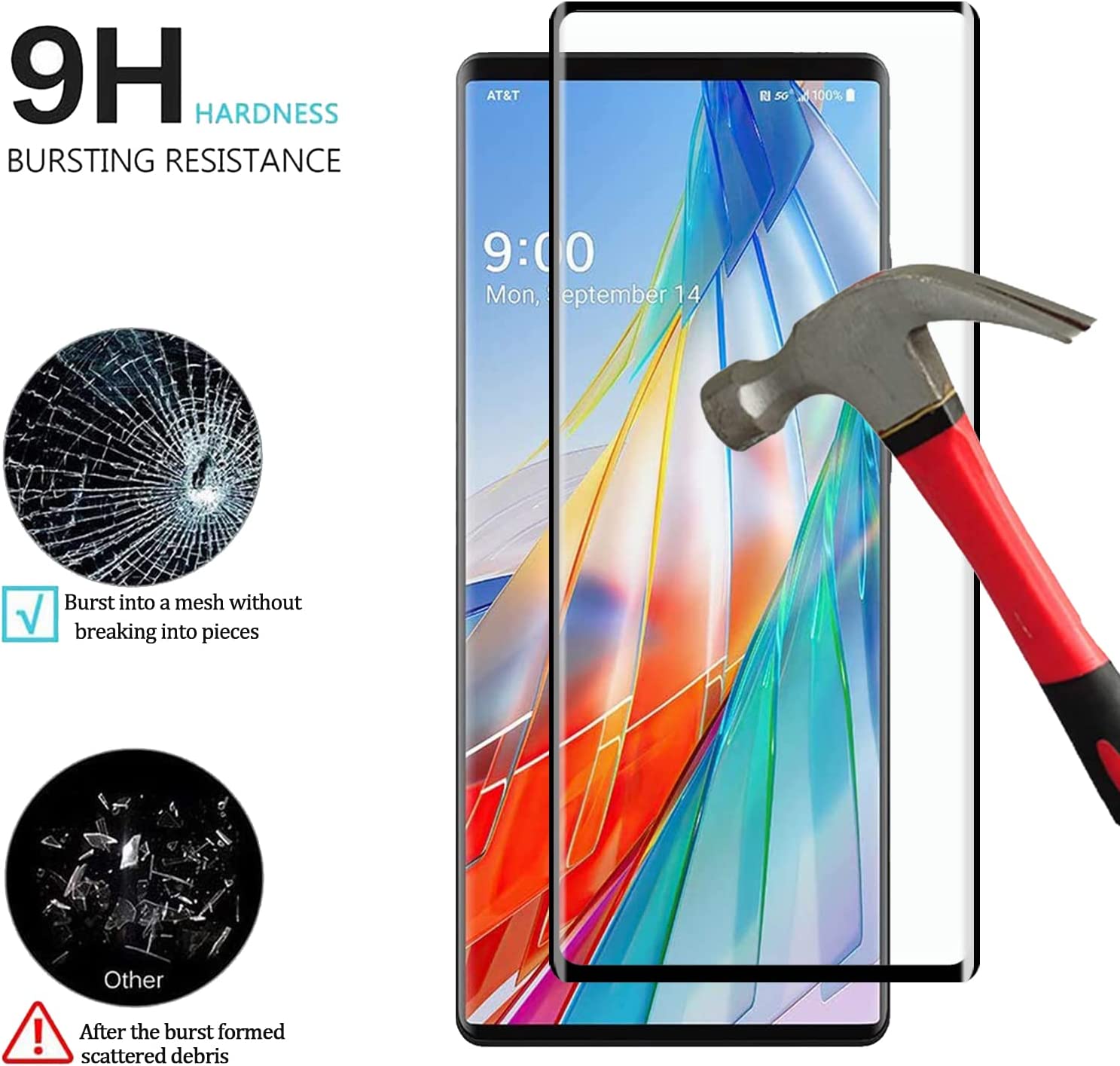 LG Wing Full Glue Curved Screen Protector