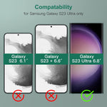 Full Glue Curved Screen Protector for Samsung Galaxy S23 Ultra