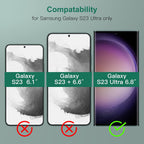 Samsung Galaxy S23 Ultra Full Glue Curved Screen Protector Tempered Glass