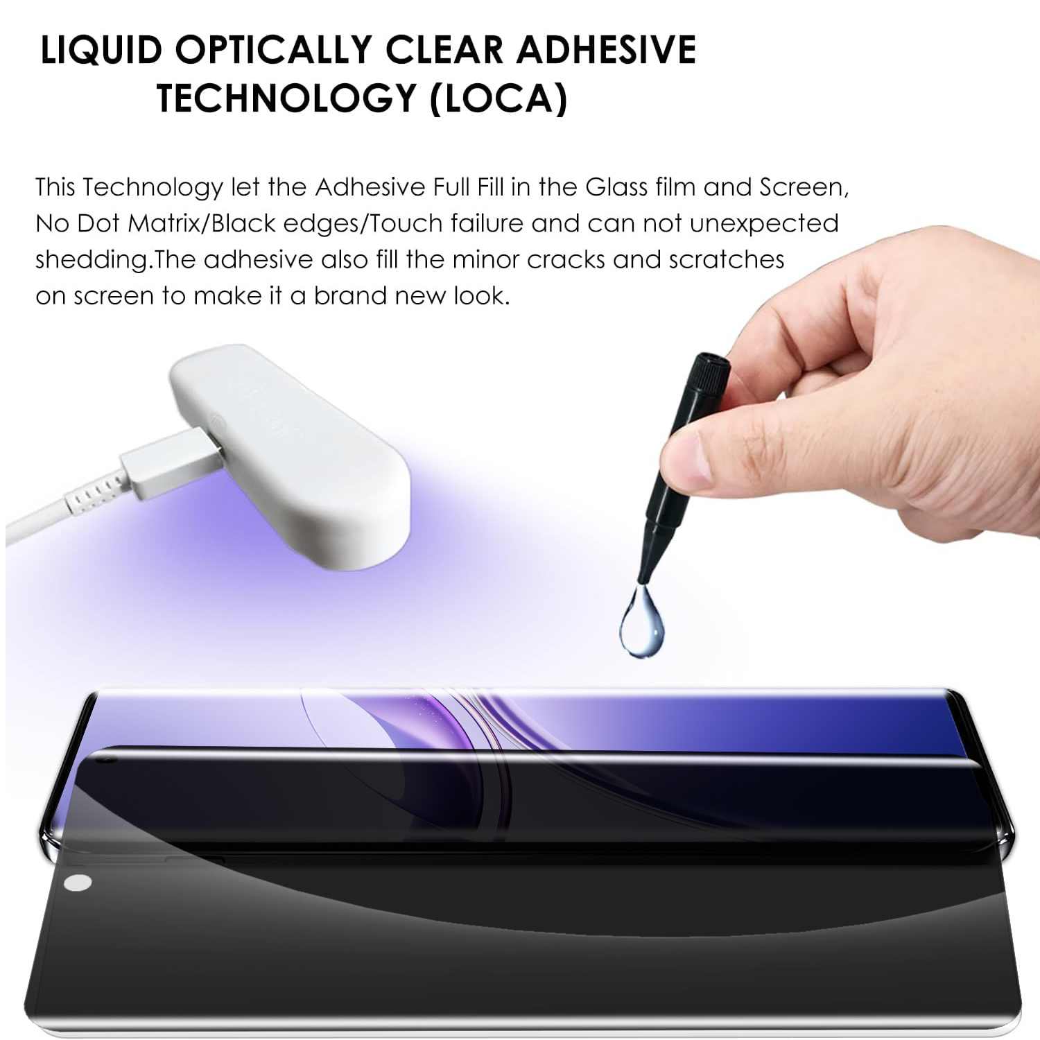Mobilebies Realme 15 Pro Advanced HD+ UV Privacy Tempered Glass Screen Protector Guard