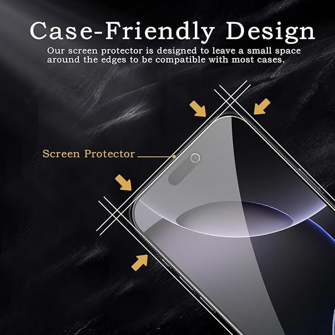 2 Pack Privacy Tempered Glass & 2 Camera protector for IPhone 17 Pro Premium Screen Protector Guard & Camera Lenns Protecor