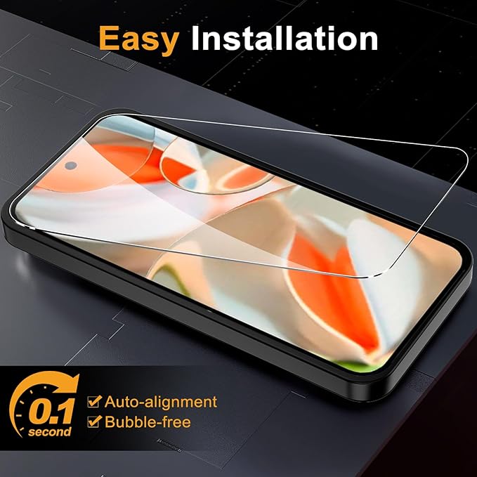 Google Pixel 9 / Google Pixel 9 Pro Full Glue Screen Protector Tempered Glass