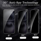 2 Pack Privacy Tempered Glass & 2 Camera protector for IPhone 17 Premium Screen Protector Guard & Camera Lenns Protecor