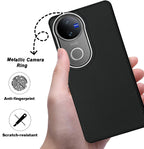 Mobilebies Backcover For VIVO V50 Super Frosted Shield Case With Salient Dots Case