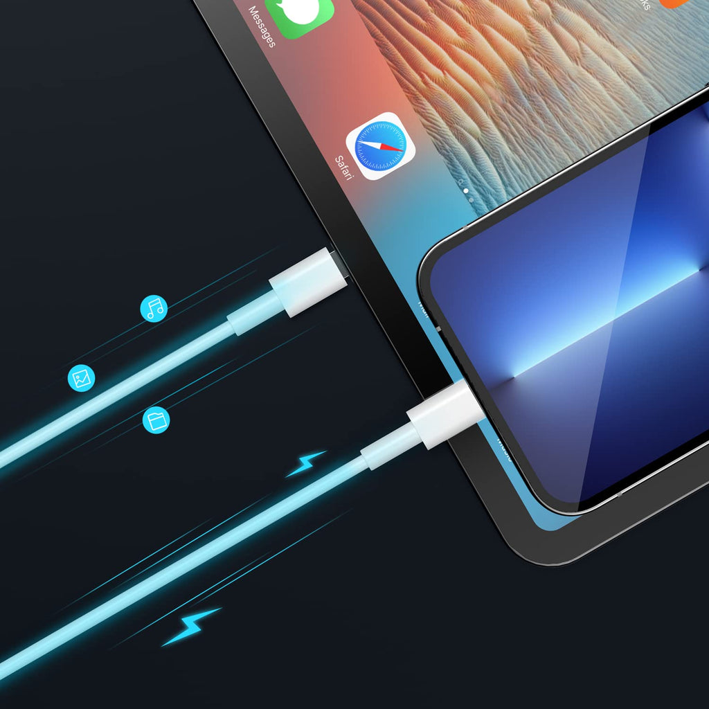 Mobilebies Type-C to Lightning Cable 1M iPhone Fast Data Charging Cable for iPhone 14/13/12/12 PRO Max/12 Mini/11/11PRO/XS/Max/XR/X/8/8Plus/iPad