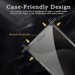 2 Pack Privacy Tempered Glass & 2 Camera protector for IPhone 15 Pro Premium Screen Protector Guard & Camera Lenns Protecor